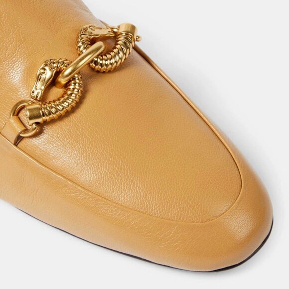 Tory Burch  Jessa Leather Loafers Flats Ginger Shortbread Camel Tan - Picture 5 of 16